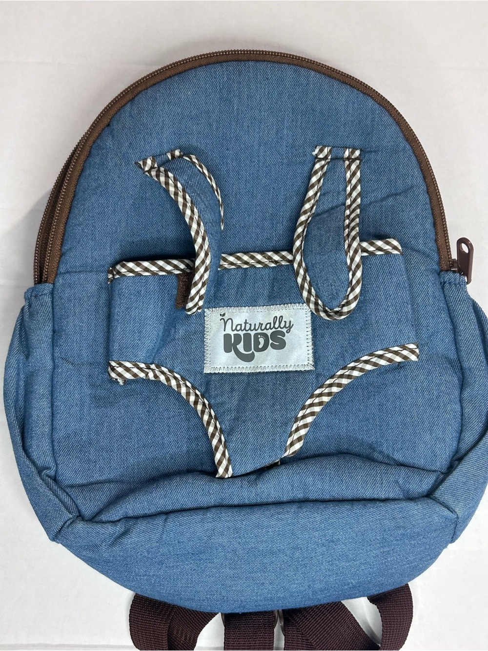 Naturally Kids Blue Back Pack Carries Stuff Animals Outside - Kids Ages 3-5 Fun